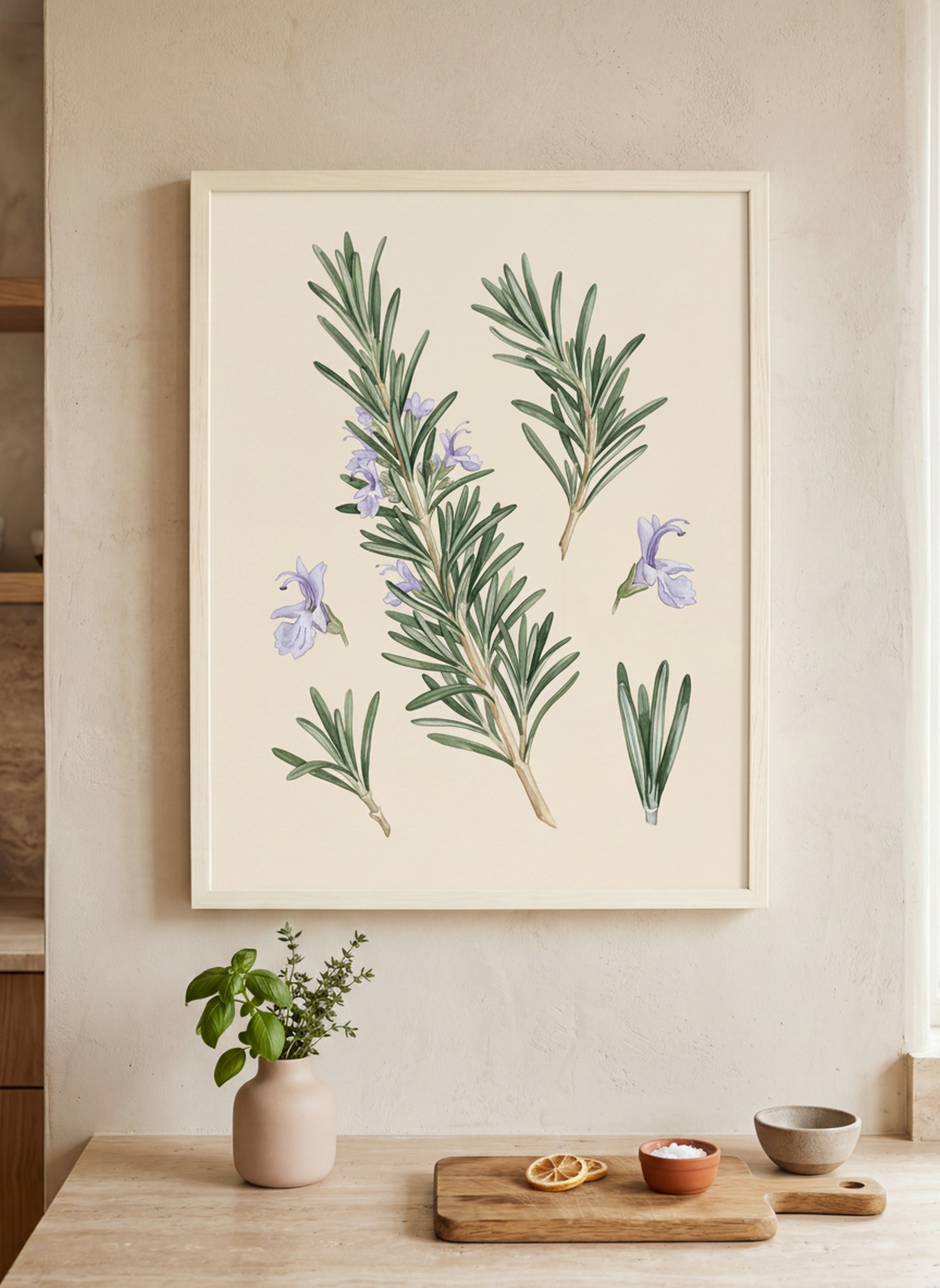 Aromatica — Culinary herbs in watercolour specimen style