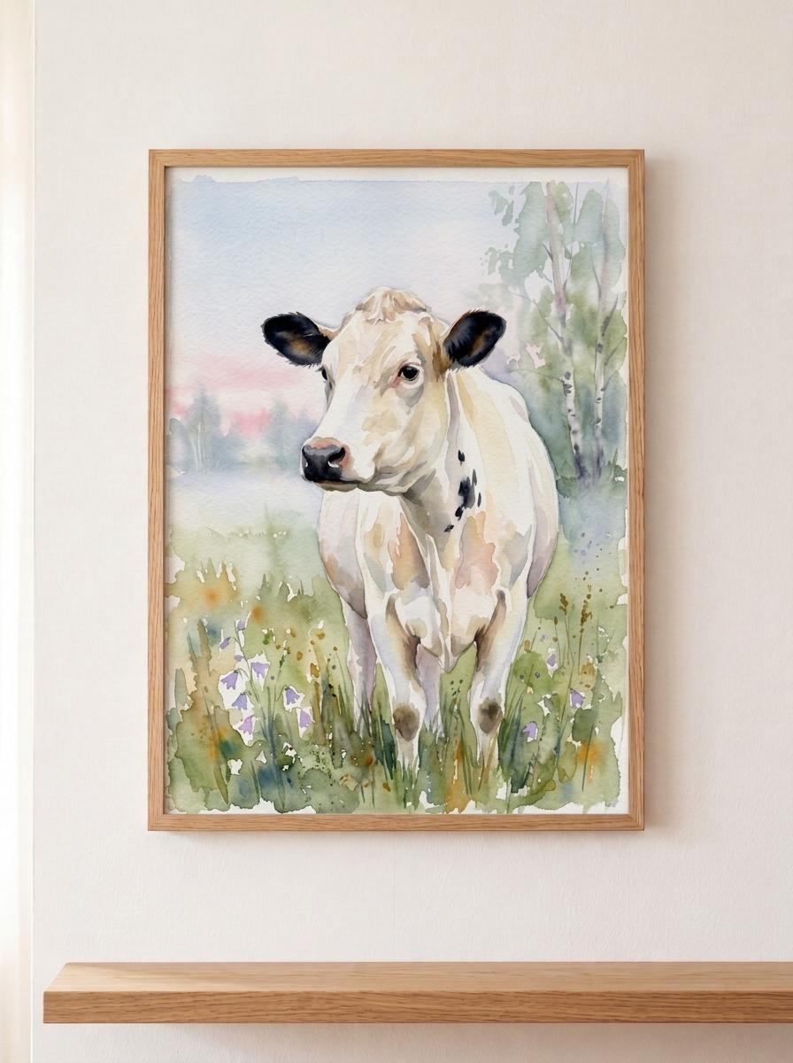 Swedish Alpine Cows — Nordic landscape and cow prints